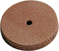 Gummipolierer, rot, ø 22 mm, Form: Scheibe