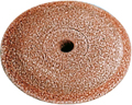 Gummipolierer, rot, ø 22 mm, Form: Linse
