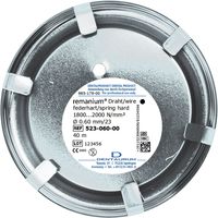 remanium® laboratory coil, round, spring hard, ø 0.60 mm / 23