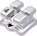 discovery®, Metallbracket, Zahn 44, 0° Torque, 0° Angulation, Standard Edgewise 18