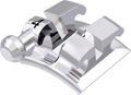 equilibrium® 2, Metallbracket mit Häkchen, Zahn 44, -17° Torque, 0° Angulation, Roth 18