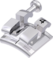 equilibrium® mini, Metallbracket mit Häkchen, Zahn 24, -7° Torque, 0° Angulation, McLaughlin-Bennett-Trevisi** 18