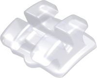 discovery® pearl, bracket en céramique, dent 44, torque -17°, angulation 0°, Roth 18