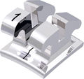 equilibrium® 2, Metallbracket, Zahn 41, -1° Torque, 0° Angulation, Roth 22