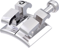 equilibrium® 2, Metallbracket mit Häkchen, Zahn 15, -7° Torque, 0° Angulation, Roth 22