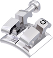 equilibrium® 2, Metallbracket mit Häkchen, Zahn 25, -7° Torque, 0° Angulation, Roth 22