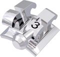 equilibrium® 2, Metallbracket mit Häkchen, Zahn 33, -11° Torque, +7° Angulation, Roth 22