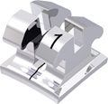 equilibrium® mini, Metallbracket, Zahn 31, -6° Torque, 0° Angulation, McLaughlin-Bennett-Trevisi** 22