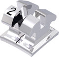 equilibrium® mini, Metallbracket, Zahn 42, -6° Torque, 0° Angulation, McLaughlin-Bennett-Trevisi** 22