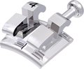 equilibrium® mini, Metallbracket mit Häkchen, Zahn 14, -7° Torque, 0° Angulation, Roth 22