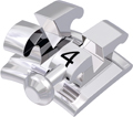 equilibrium® mini, Metallbracket mit Häkchen, Zahn 34, -17° Torque, 0° Angulation, Roth 22