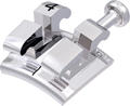 equilibrium® mini, Metallbracket mit Häkchen, Zahn 14, -7° Torque, 0° Angulation, McLaughlin-Bennett-Trevisi** 22