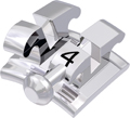 equilibrium® mini, Metallbracket mit Häkchen, Zahn 34, -12° Torque, +2° Angulation, McLaughlin-Bennett-Trevisi** 22