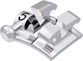 equilibrium® mini, Metallbracket mit Häkchen, Zahn 45, -17° Torque, +2° Angulation, McLaughlin-Bennett-Trevisi** 22