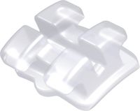 discovery® pearl, bracket en céramique, dent 34, torque -17°, angulation 0°, Roth 22