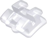 discovery® pearl, bracket en céramique, dent 44, torque -17°, angulation 0°, Roth 22
