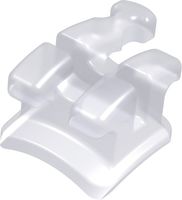discovery® pearl, bracket en céramique avec crochet, dent 25, torque -7°, angulation 0°, Roth 22