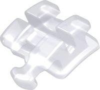 discovery® pearl, bracket en céramique avec crochet, dent 34, torque -17°, angulation 0°, Roth 22