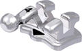 discovery® smart, Metallbracket mit Häkchen, Zahn 44, -17° Torque, 0° Angulation, Roth 22