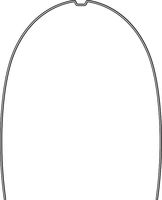 rematitan® LITE ideal arch with dimple, maxilla, narrow form, round 0.35 mm / 14