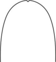 rematitan® LITE Idealbogen mit Dimple, UK, Bogenform schmal, rund 0,30 mm / 12