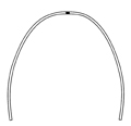 rematitan® LITE arch, arch form II (square), rectangular 0.41 mm x 0.41 mm / 16 x 16