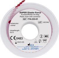 Chaînette en élastomère SUPER Elasto-Force, avec entretoise, rouge