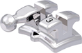 discovery®, Metallbracket mit Häkchen, Zahn 43, -11° Torque, +7° Angulation, Roth 22