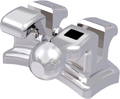 discovery®, Metallbracket mit Häkchen, Zahn 34, -17° Torque, 0° Angulation, Roth 18