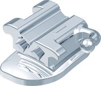 Ortho-Cast M-Series, konvertierbares Bukkalröhrchen DB, doppelvierkant, Zahn 46, -30° Torque, +4° Offset, Roth 18