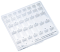 Coffrets avec modules couverts pour armoire à bagues, Insert : Standard mandibule bagues pour molaires