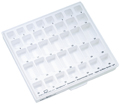 Coffrets avec modules couverts pour armoire à bagues, Insert : dentaform® maxillaire bagues pour 1ères molaires, droite