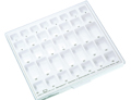 Coffrets avec modules couverts pour armoire à bagues, Insert : dentaform® maxillaire bagues pour 2èmes molaires, droite