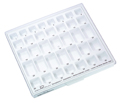Coffrets avec modules couverts pour armoire à bagues, Insert : dentaform® mandibule bagues pour 1ères molaires, droite